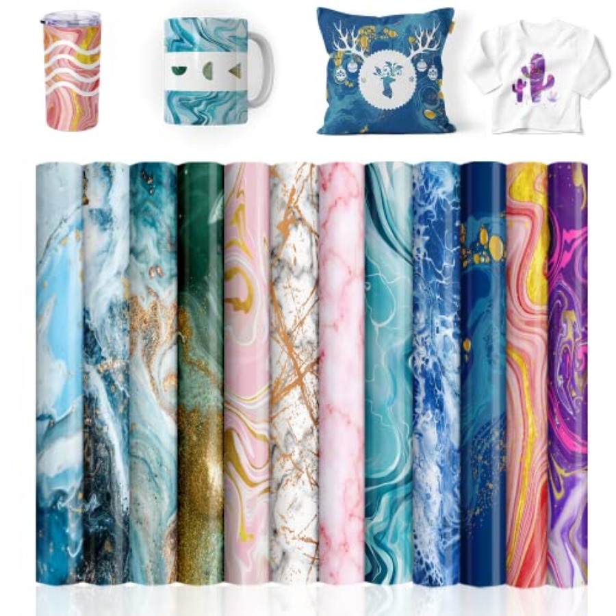 Coaster Sublimation Blank - Sublimation Transfer Sheets-Watercolor Marble Sublimation Paper,