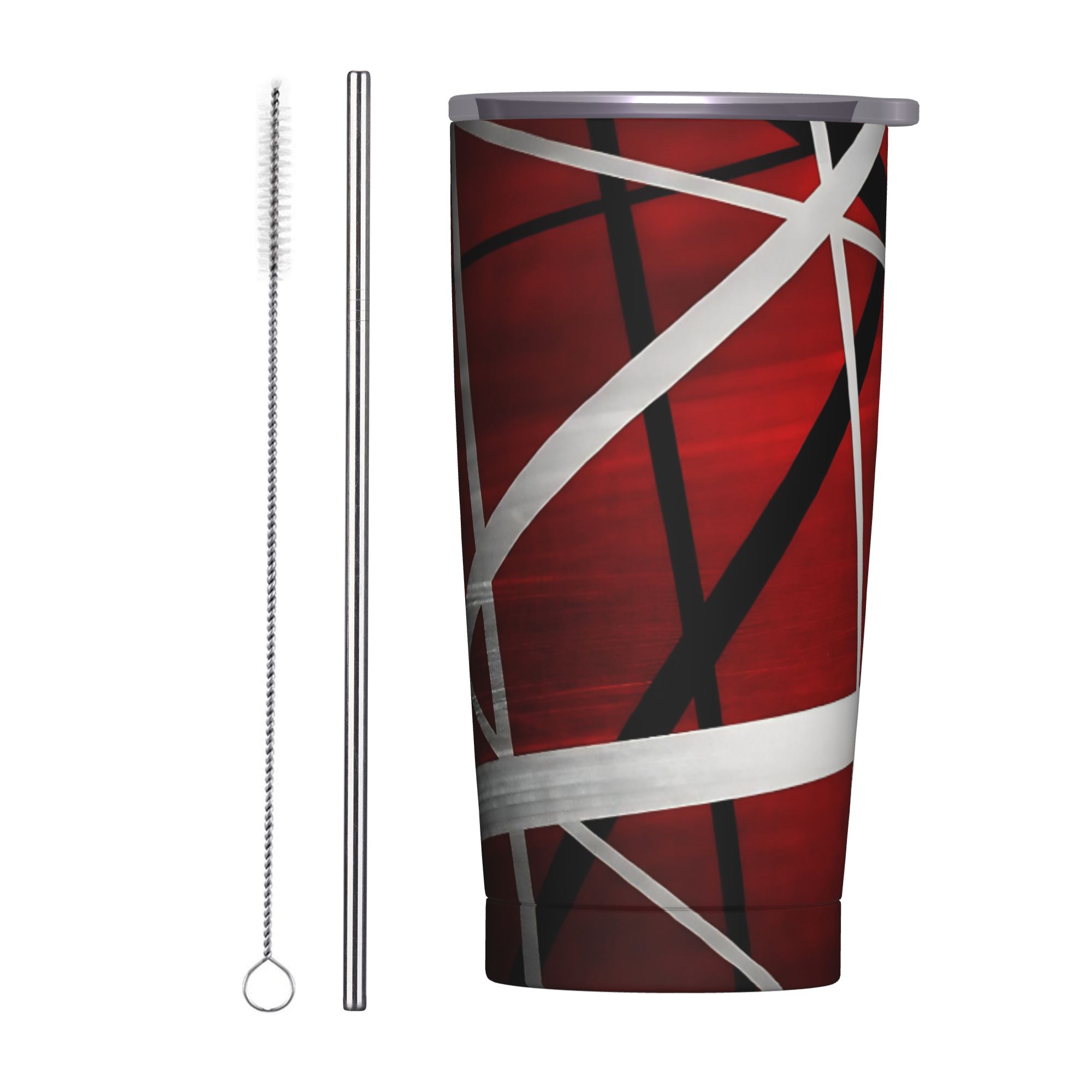 Tumbler 20Oz White - V-Van Halens Red Black White Tumbler