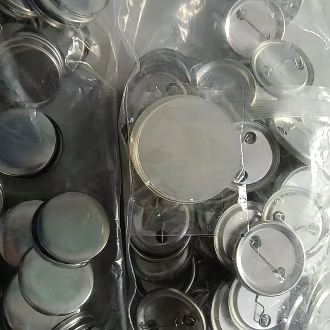 Button Badge Blank - 500pcs 25mm/32mm/37mm/44mm/58mm metal back MATTE tin
