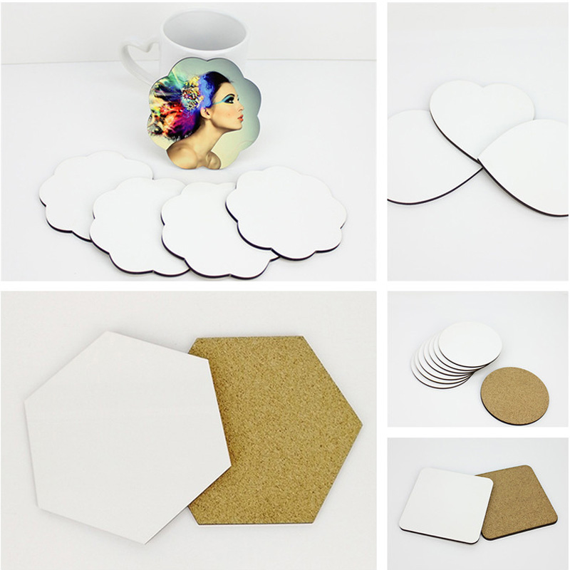 Coaster Sublimation Blank - 100Pcs/Lot DIY Sublimation Blank Coaster Wooden