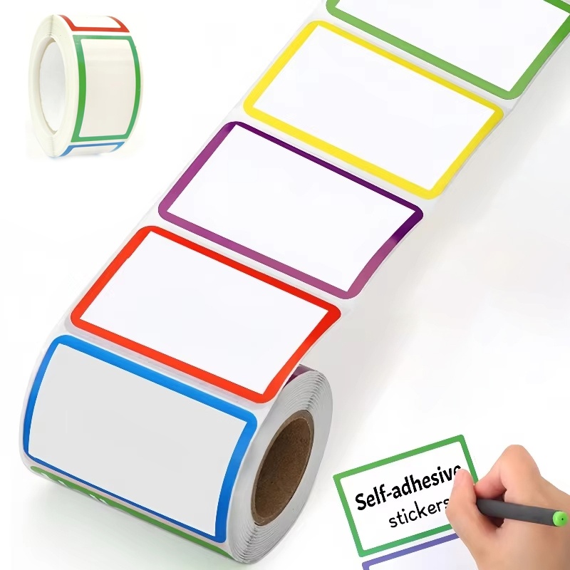 Water Bottle Blank - 1 Roll Colorful Blank Handwritten Name