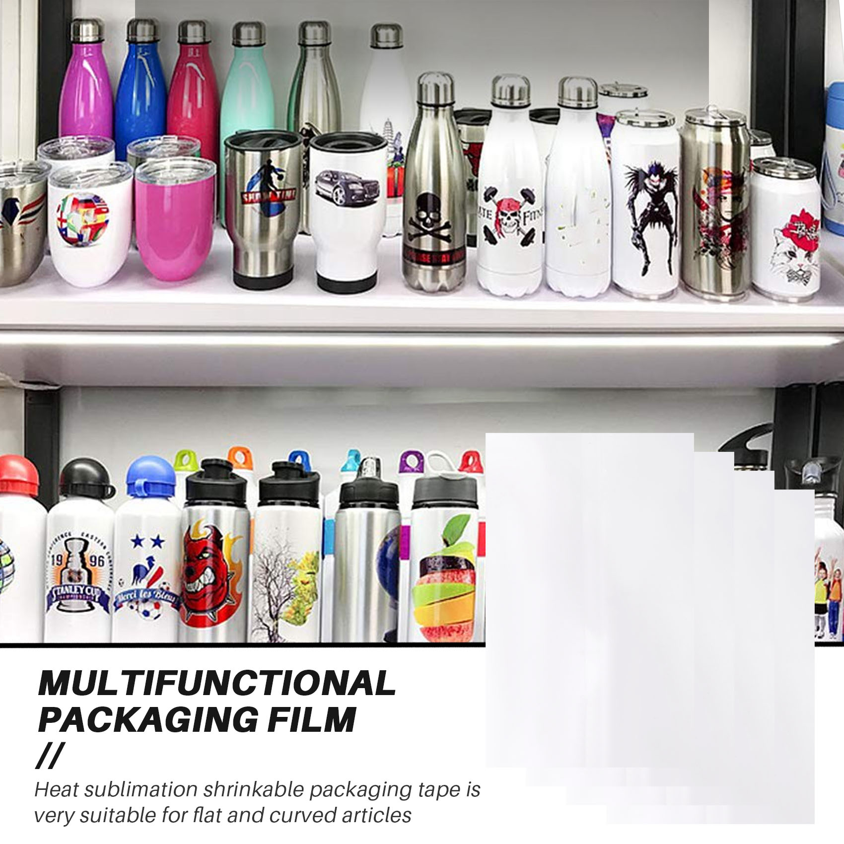 Sublimation Mug White - AA94-8X12 Inch Sublimation Shrink Wrap Sleeves,