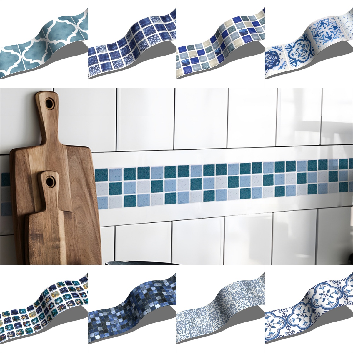 Blue Mosaic Self-Adhesive Base - Ceramic Tile Blank review and price