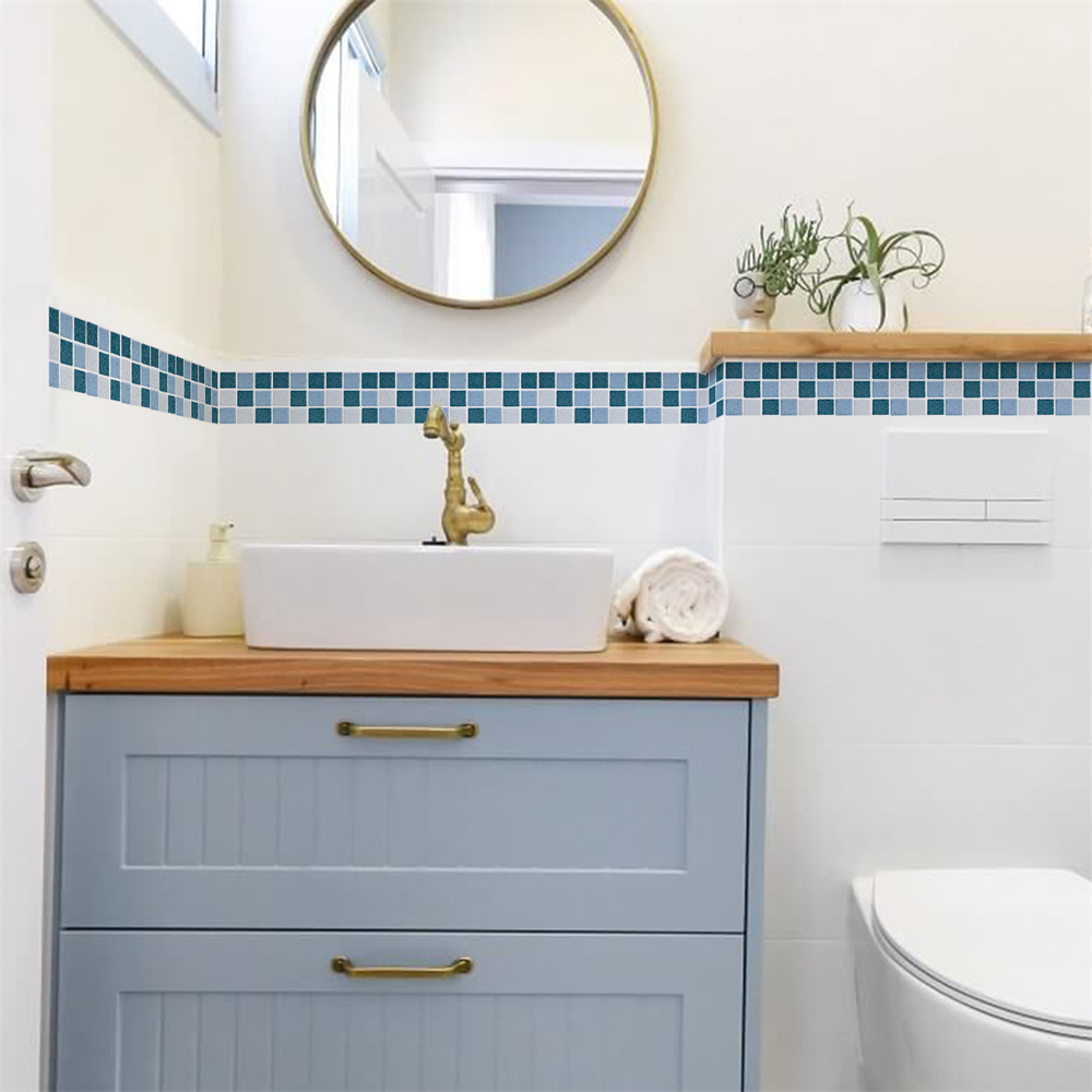 Blue Mosaic Self-Adhesive Base - Ceramic Tile Blank review and price