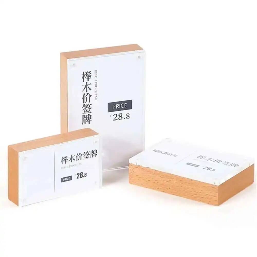 Desk Price Card Display Magnet - Photo Acrylic Block review and price