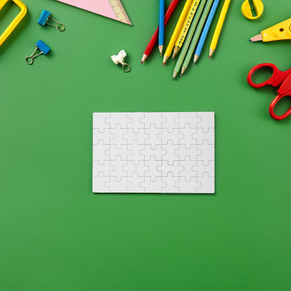 12Pcs Blank Sublimation Puzzle - Puzzle Blank White review and price