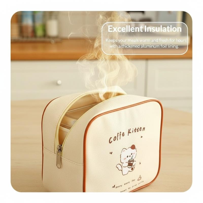 [J] Cute Cartoon Insulated Lun - Tote Bag Sublimation review and price