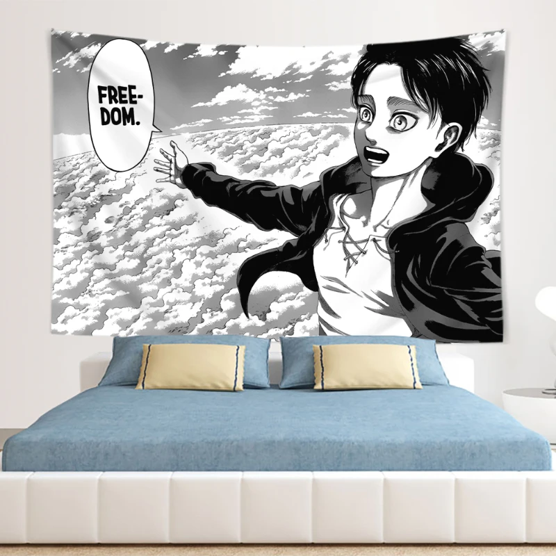 Eren Yeager Freedom Manga Post - Canvas Wrap Ready review and price