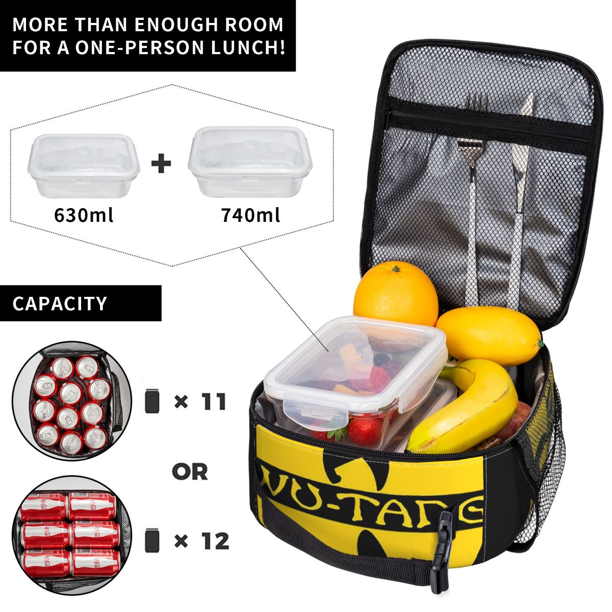 Wu Tang Clan Print Insulated L - Tote Bag Sublimation review and price