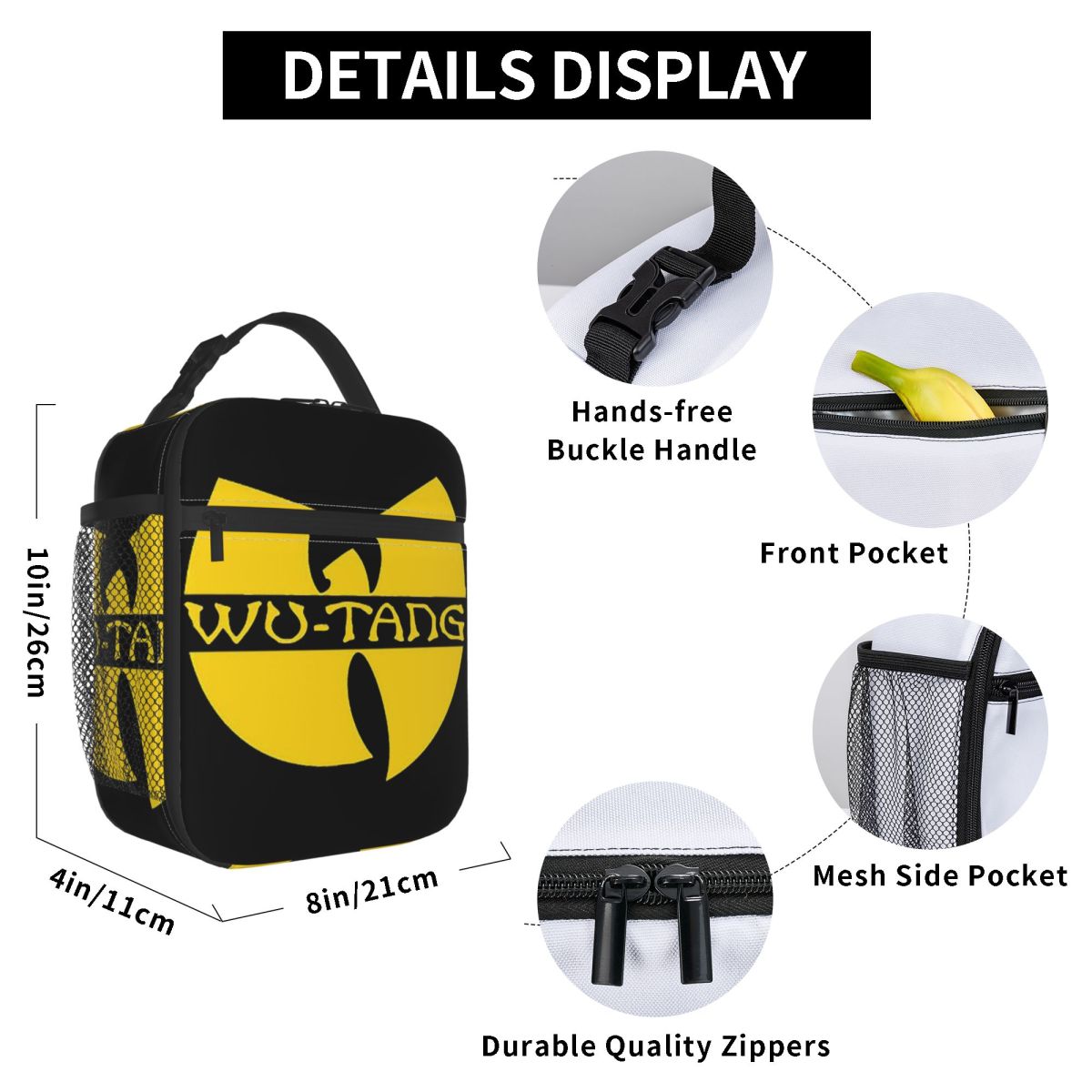 Wu Tang Clan Print Insulated L - Tote Bag Sublimation review and price