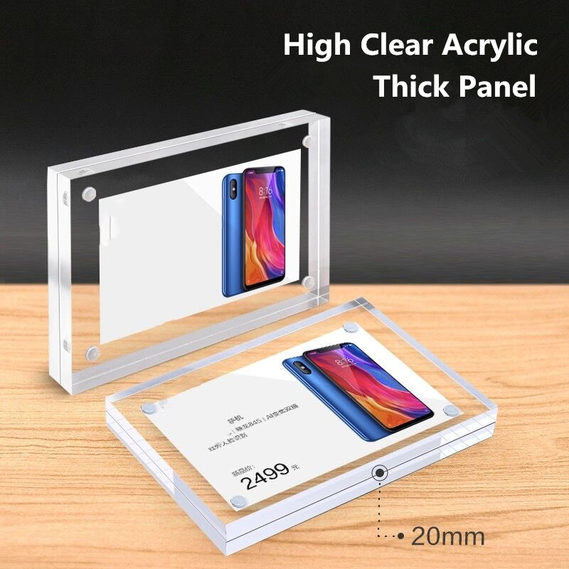 5 PCS 90x55mm Magnetic Acrylic - Photo Acrylic Block review and price