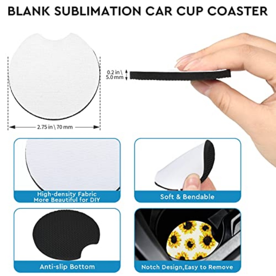 40PCS Sublimation Blank Car Co - Coaster Sublimation Blank review and price