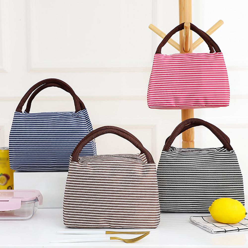 Striped Insulated Lunch Bag Po - Tote Bag Sublimation review and price
