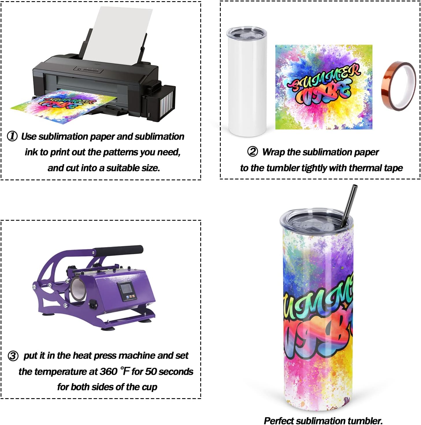 50 Pack Sublimation Tumblers B - Tumbler 20Oz White review and price