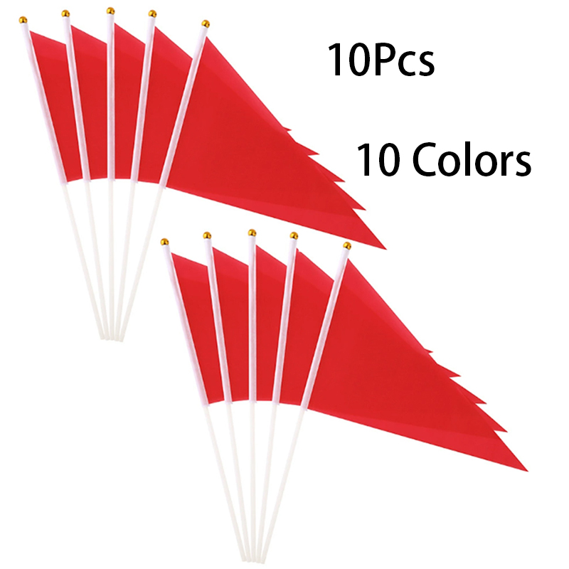 10Pcs Colorful Triangular Flag - Yard Sign Blank review and price
