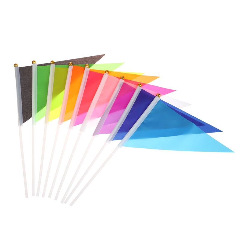 10Pcs Colorful Triangular Flag - Yard Sign Blank review and price