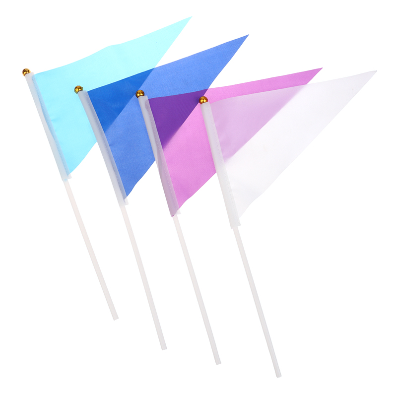 10Pcs Colorful Triangular Flag - Yard Sign Blank review and price