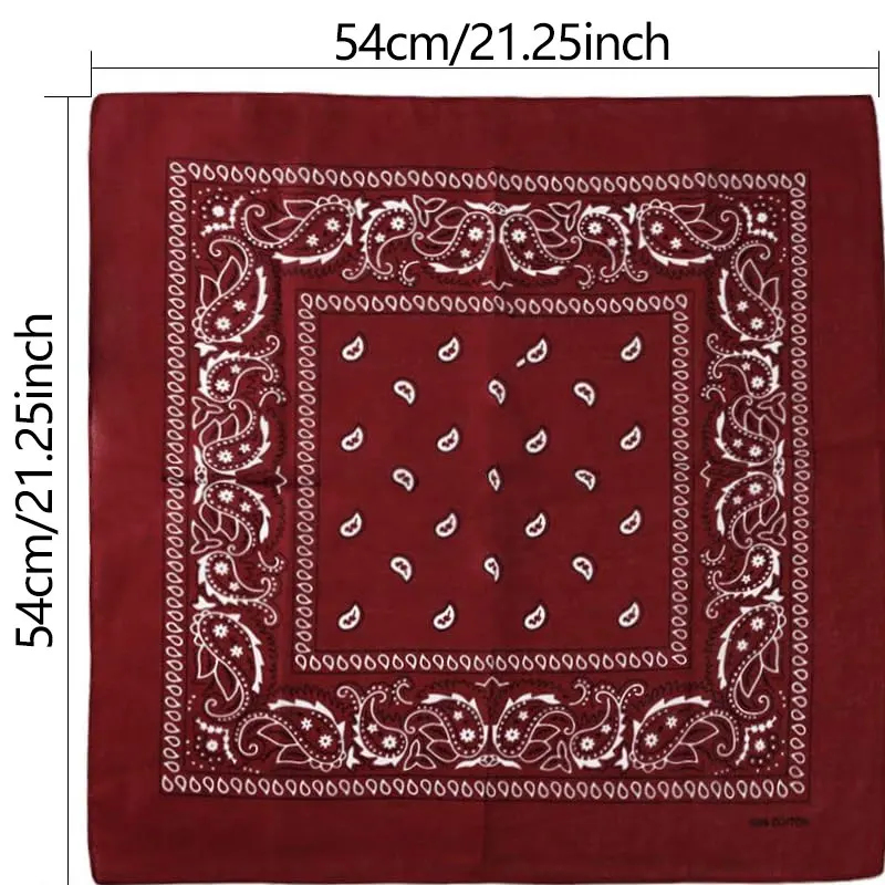 1pcs Hip Hop Cowboy Paisley Sc - Bandana Blank White review and price