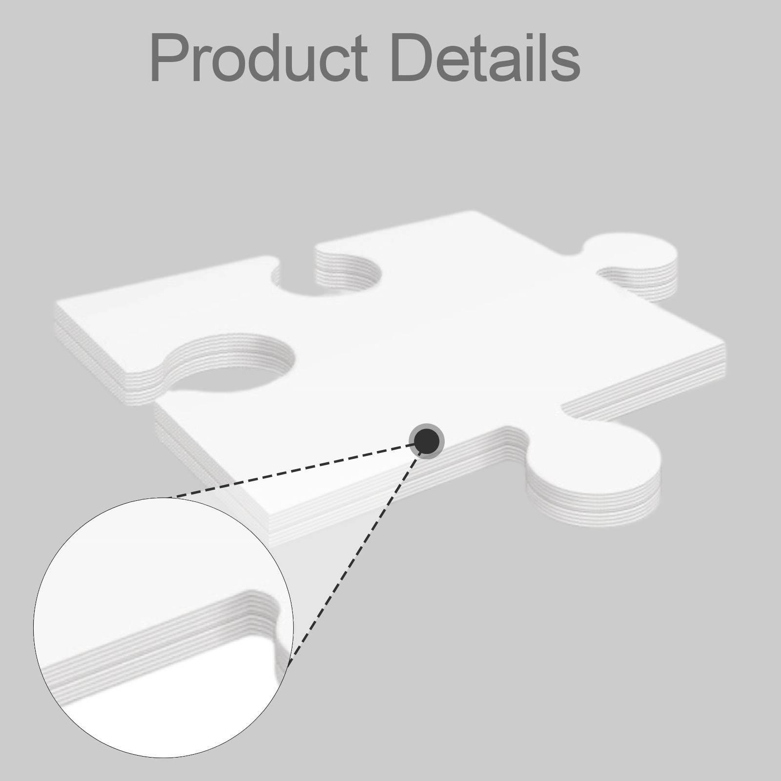 24 Pieces White Cardboard Blan - Puzzle Blank White review and price