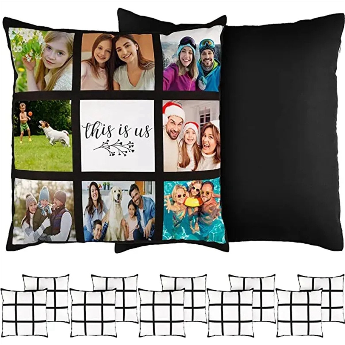 ABNH 6Pcs Sublimation Blank Pa - Pillow Cover Sublimation review and price