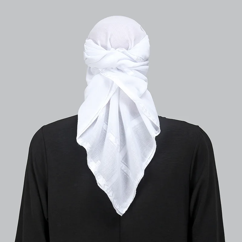 Islam White Square Scarf Men S - Bandana Blank White review and price