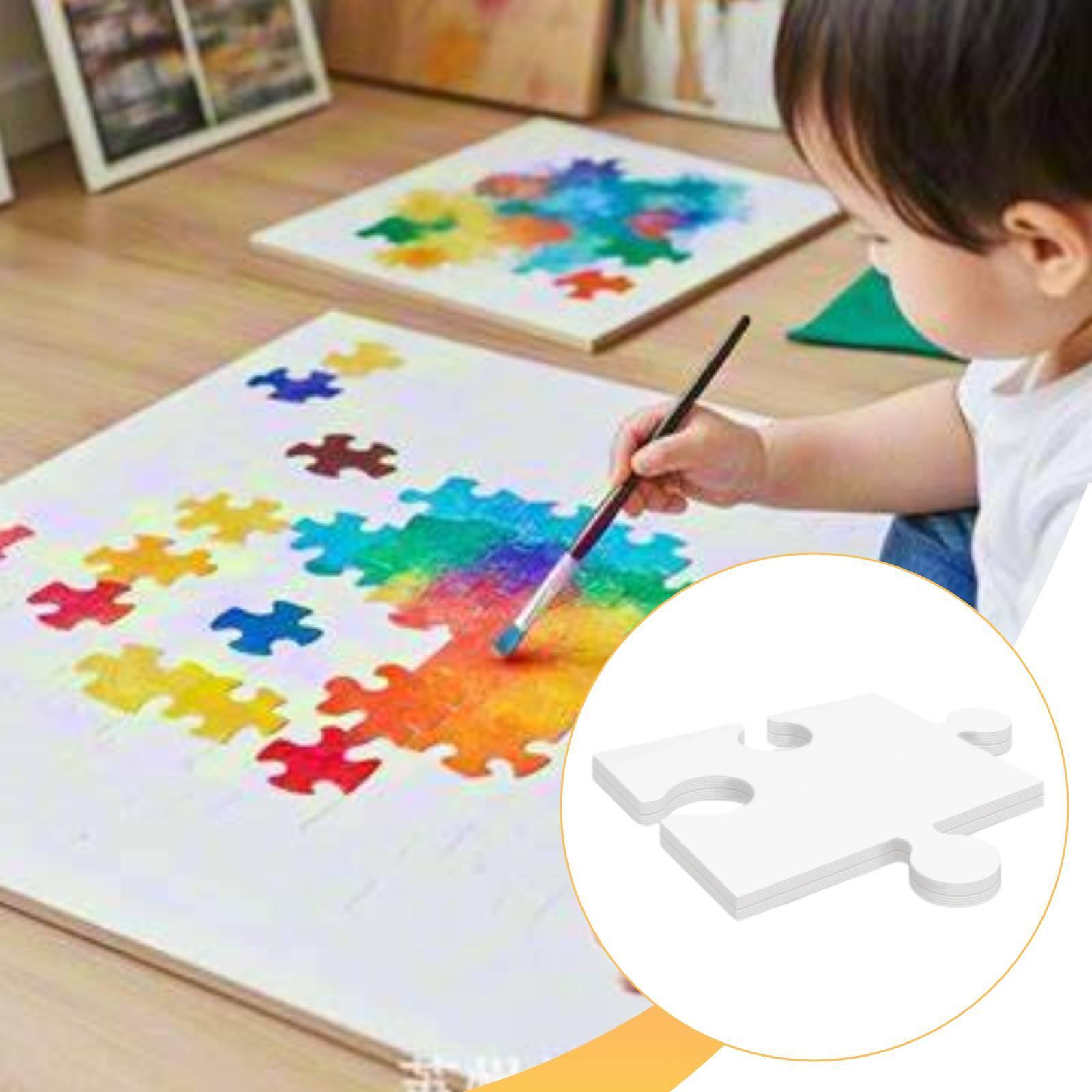 24Pcs White Cardboard Blank Ji - Puzzle Blank White review and price