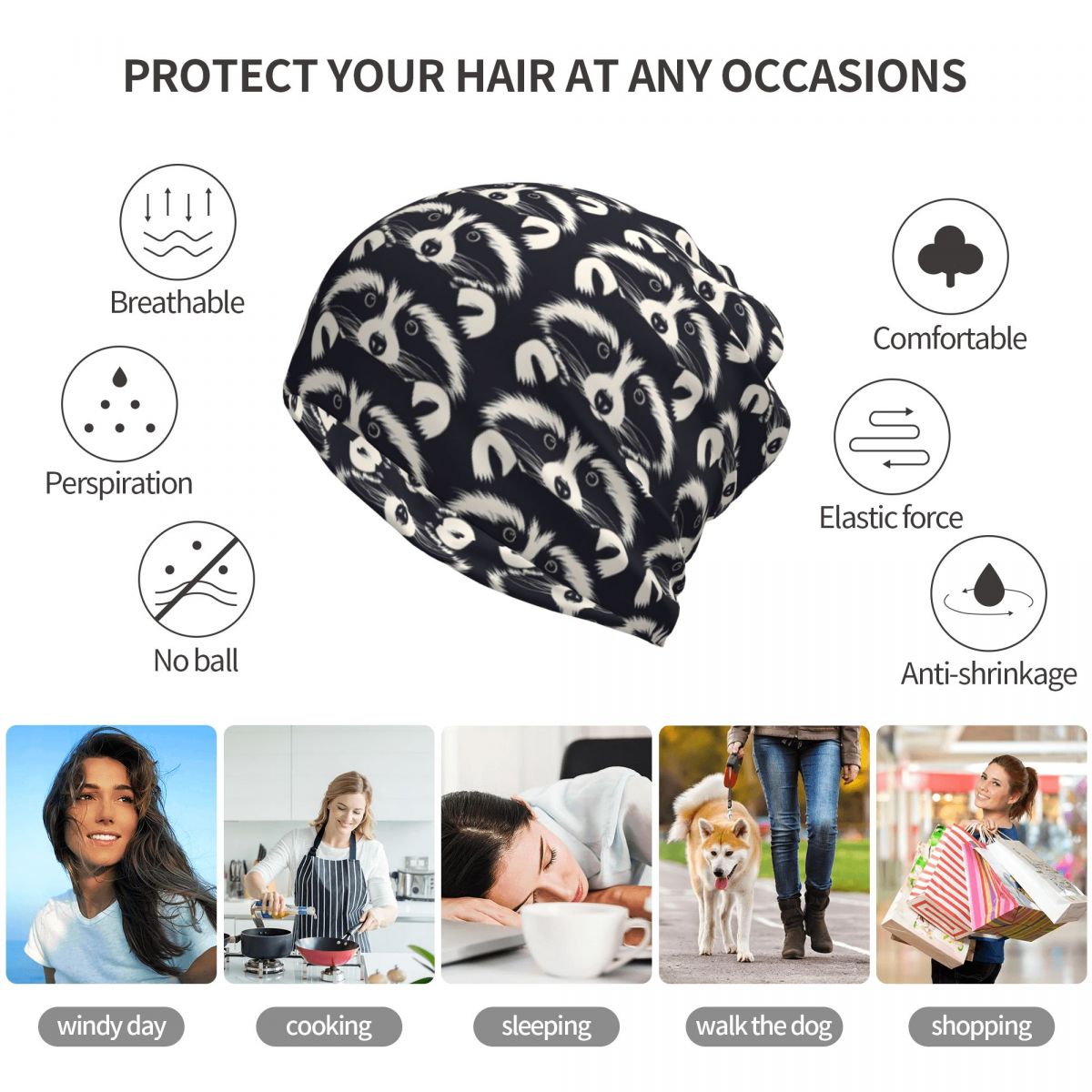 Black And White Raccoon Face P - Bandana Blank White review and price