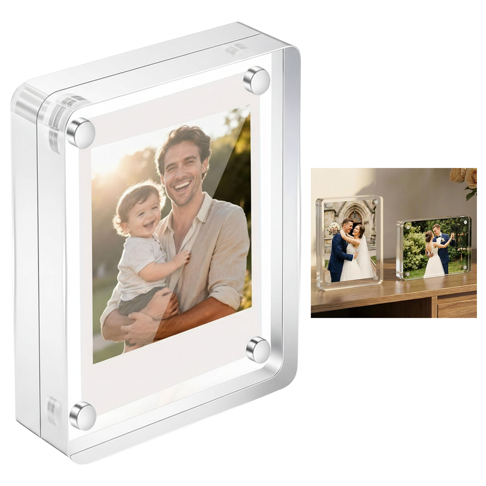 Acrylic Magnetic Photo Frame 2 - Photo Acrylic Block review and price