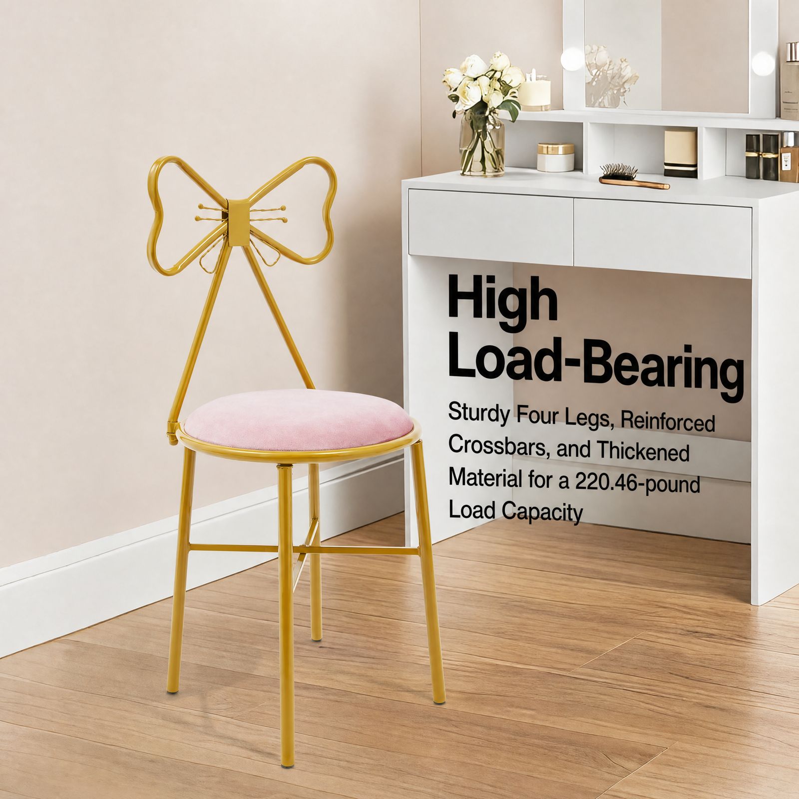 Pink Butterfly Backrest Vanity - Metal Photo Panel review and price