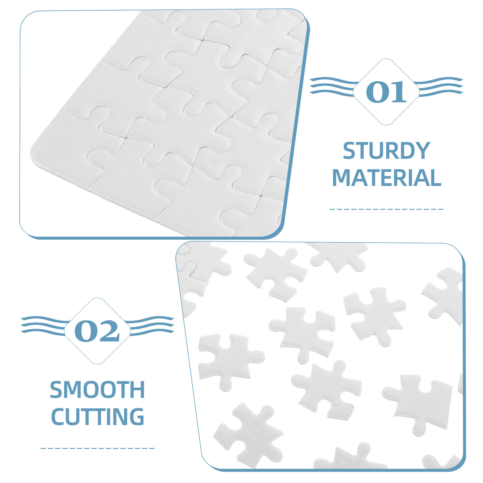 4Sheets Blank Puzzle Pieces Cr - Puzzle Blank White review and price