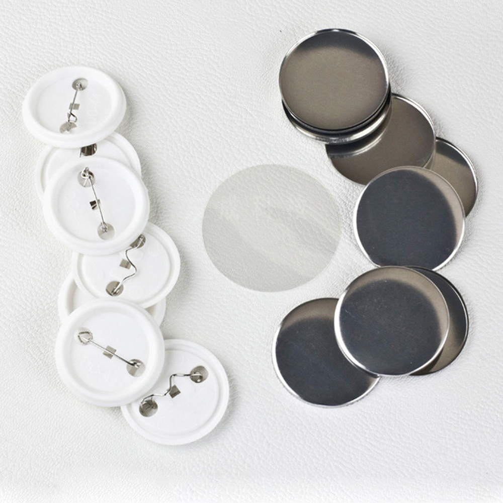 100Pcs/set Plastic Blank Badge - Button Badge Blank review and price