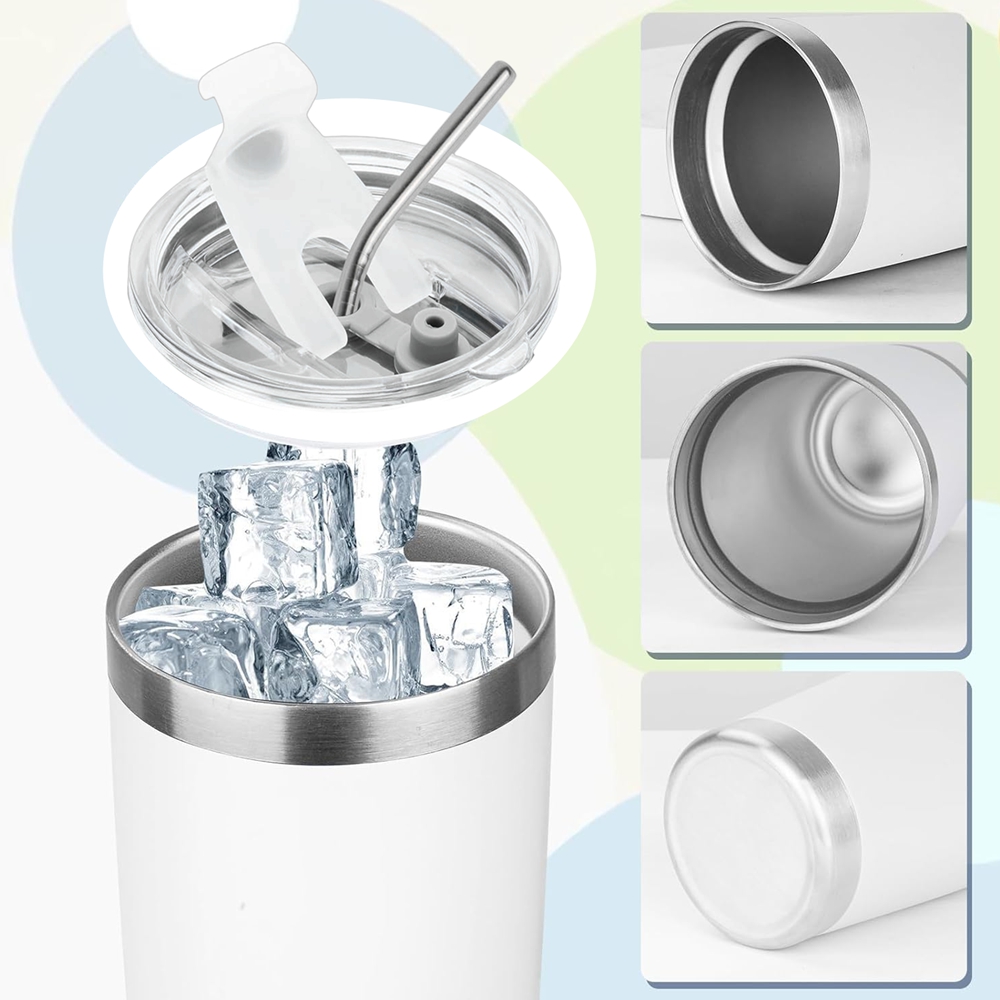 20oz Tumbler Mug with Lid and  - Tumbler 20Oz White review and price