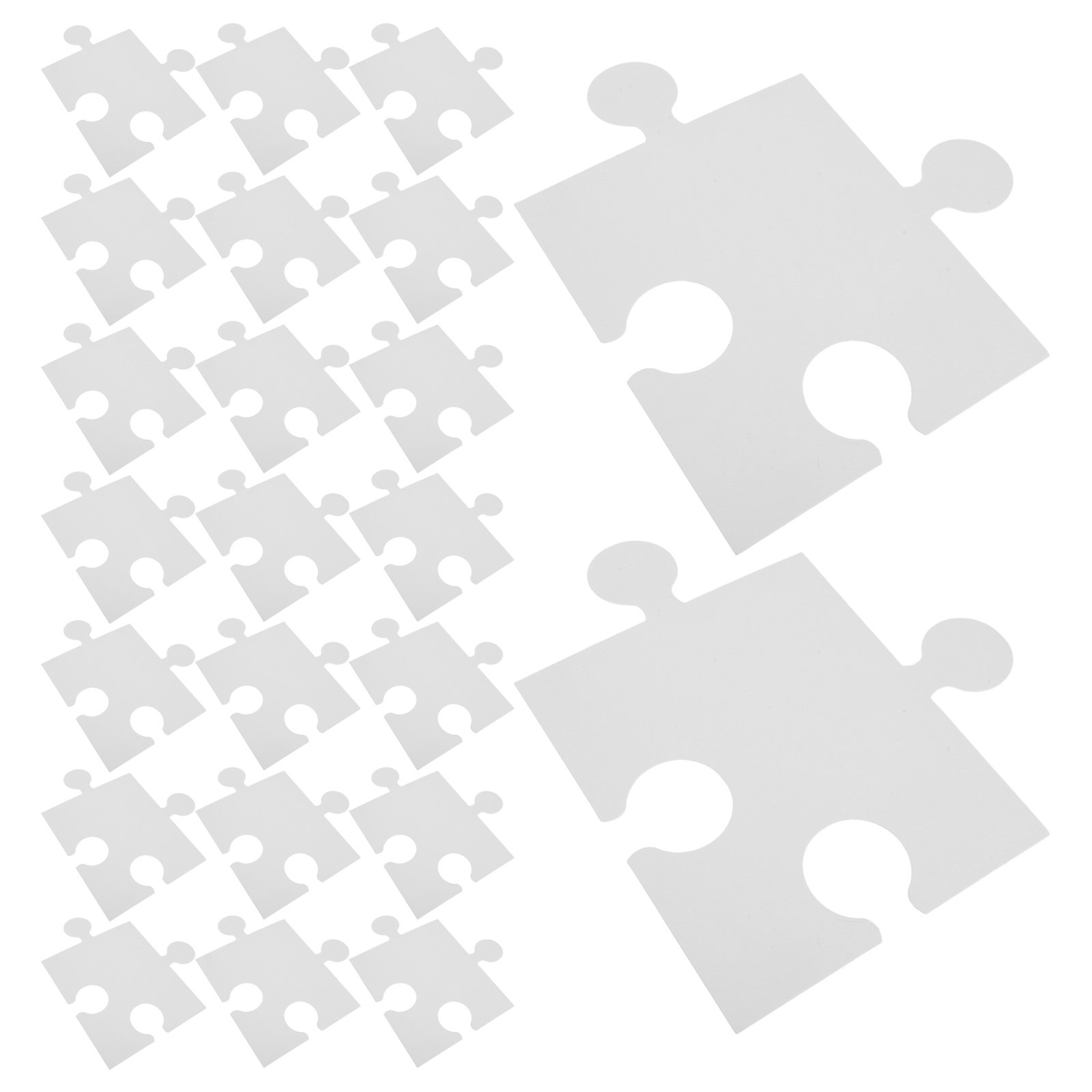 60Pcs Large Blank White Puzzle - Puzzle Blank White review and price